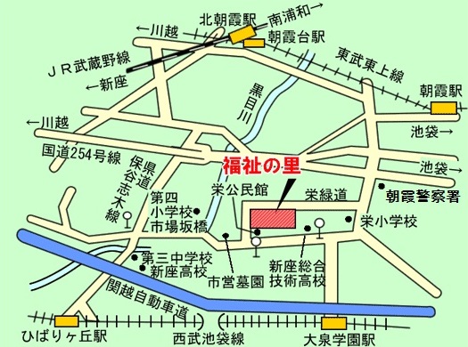 福祉の里図書館　地図